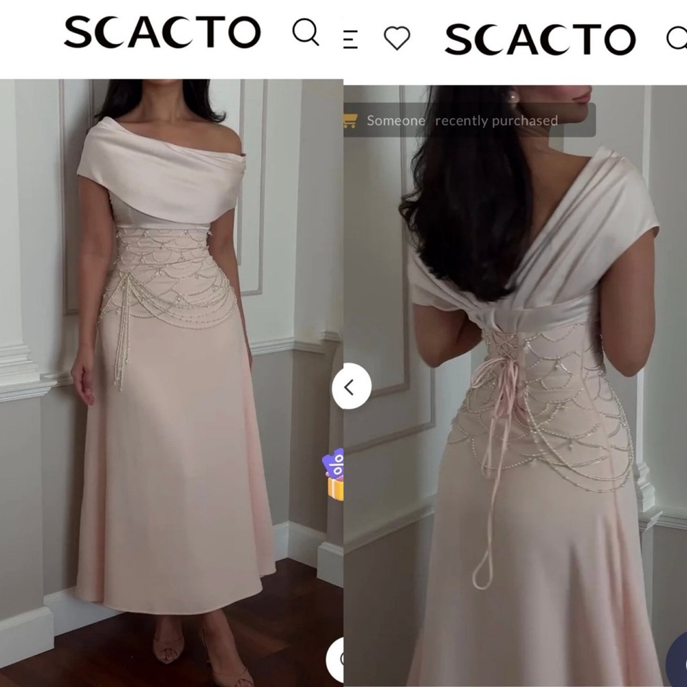 SCACTO Off Shoulder Gown- M
